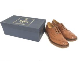 Tricker's Keswick Derby Brogue in C Shade. Sold as new. Size 8. Postage category C