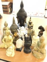 A collection of Buddha statues, postage cat D