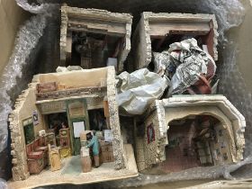 A large collection of David Winter and Lilliput lane cottages various