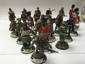 A collection of presentation soldiers.