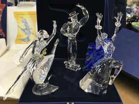 Three boxed Swarovski Magic of Dance figures inclu