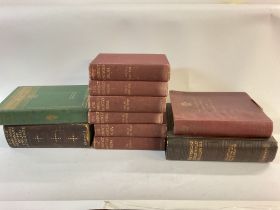 Collection of vintage books including all 6 copies of the compact encyclopaedia along with others.