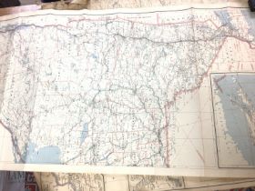 Three old American maps. Postage C