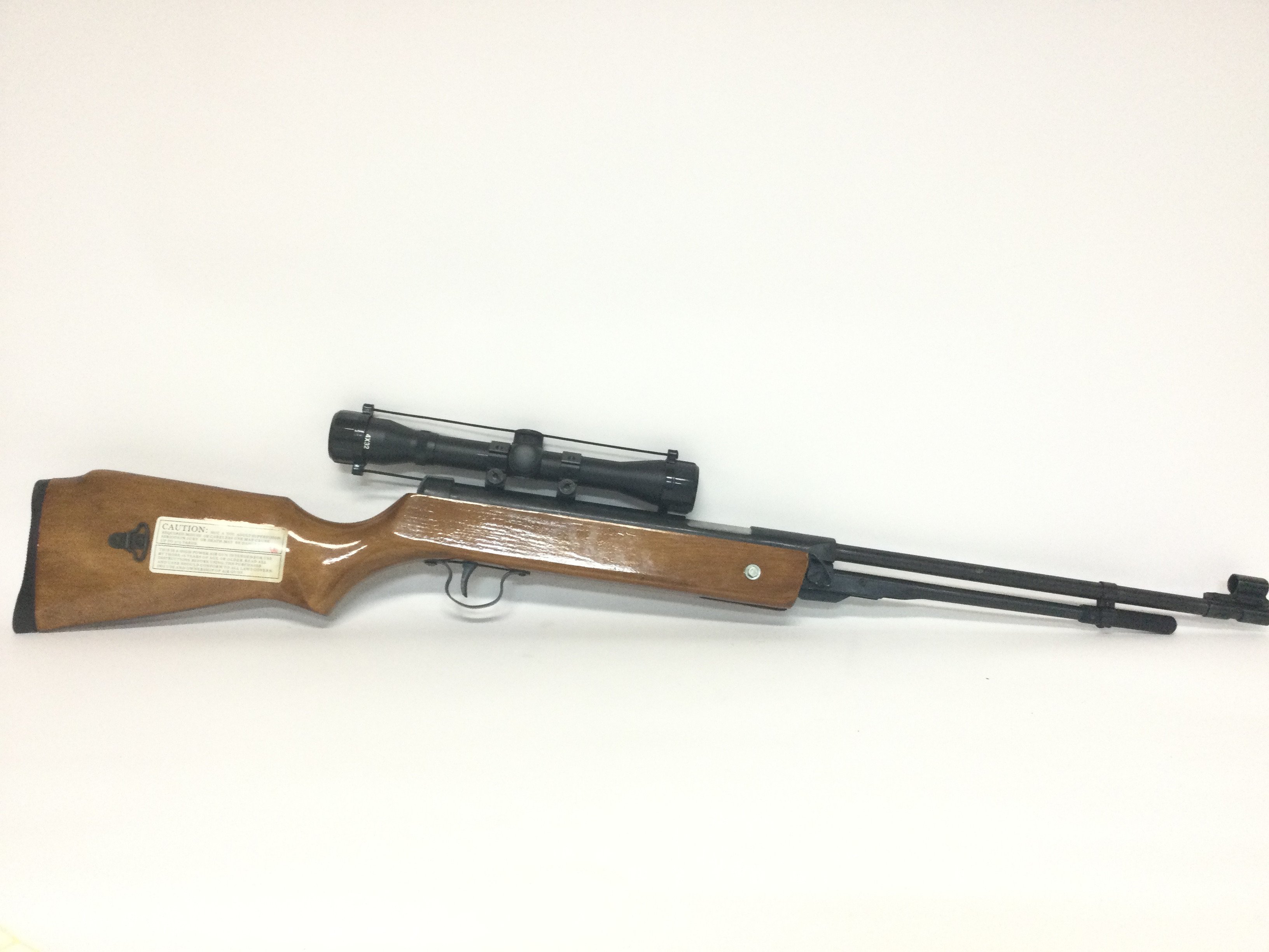 An unmarked air rifle with sight, including soft case and a boxed Dragon Claw Clamp on Bipod - Image 3 of 5