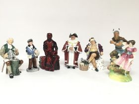 A collection of Royal Doulton Porcelain figurines