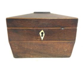 Oak Tea caddy box approximate dimensions 11x19x12-NO RESERVE