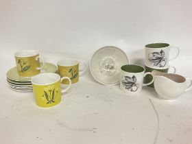 Susie Cooper porcelain tea set, postage cat D NO RESERVE