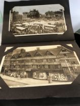 Two albums of post cards including views of London and sea side views.