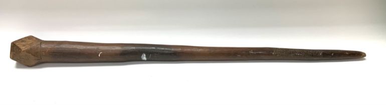 A large hardwood cosh. 73cm