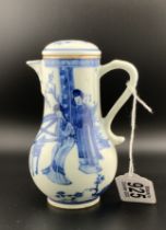 An early chinese blue and white porcelain sparrow