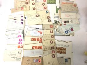 A large collection of various stamps and postmarks. Postage B