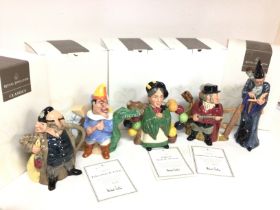 A collection of boxed Royal Doulton porcelain figu