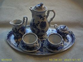 Boxed Cesky Porcelain miniature coffee & dinner set , postage category D. NO RESERVE