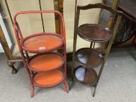 2 vintage cake stands.