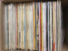 Two boxes of LPs by various artists. Shipping category D.