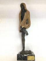 A Jose Manuel bronze sculpture titled 'Libelula', number 4/25, with COA. Approx height 47.5cm.