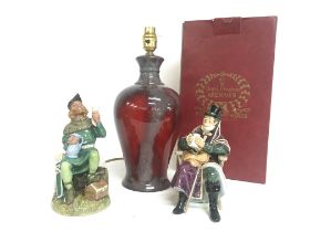 Boxed Royal Doulton Archives Burslem Artwares Peking Lampbase and figures Robin Hood & The Coachman.