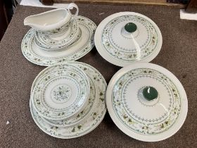 A Doulton Provencal dinner set featuring plates, bowls etc. postage cat D NO RESERVE