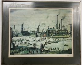 Laurence Stephen Lowry (1887-1976) An Industrial Town, pencil signed limited edition lithograph