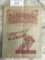 1935 FA Cup Semi Final Football Programme: Burnley