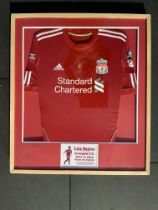 Luis Suarez 2012 FA Cup Final Football Shirt Displ
