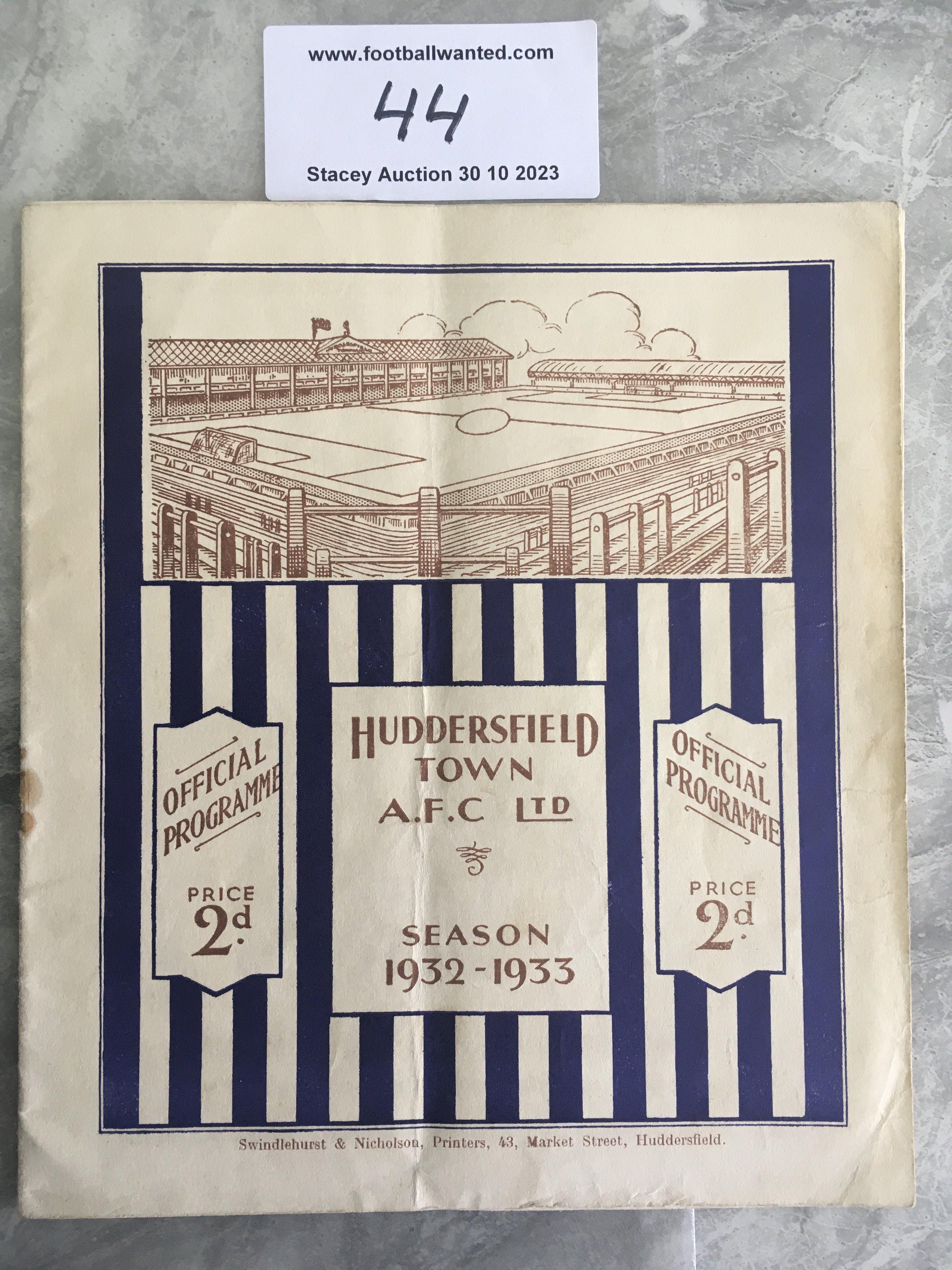 1933 FA Cup Semi Final Football Programme: Derby C