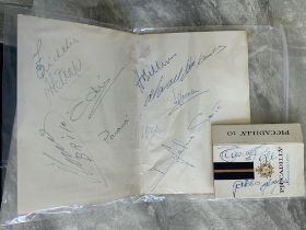 1966 World Cup Brazil Football Autographs: Large f