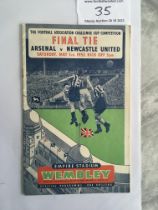 1951 FA Cup Final Football Programme: Arsenal v Ne