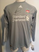 Reina Signed Liverpool Goalkeepers Football Shirt: