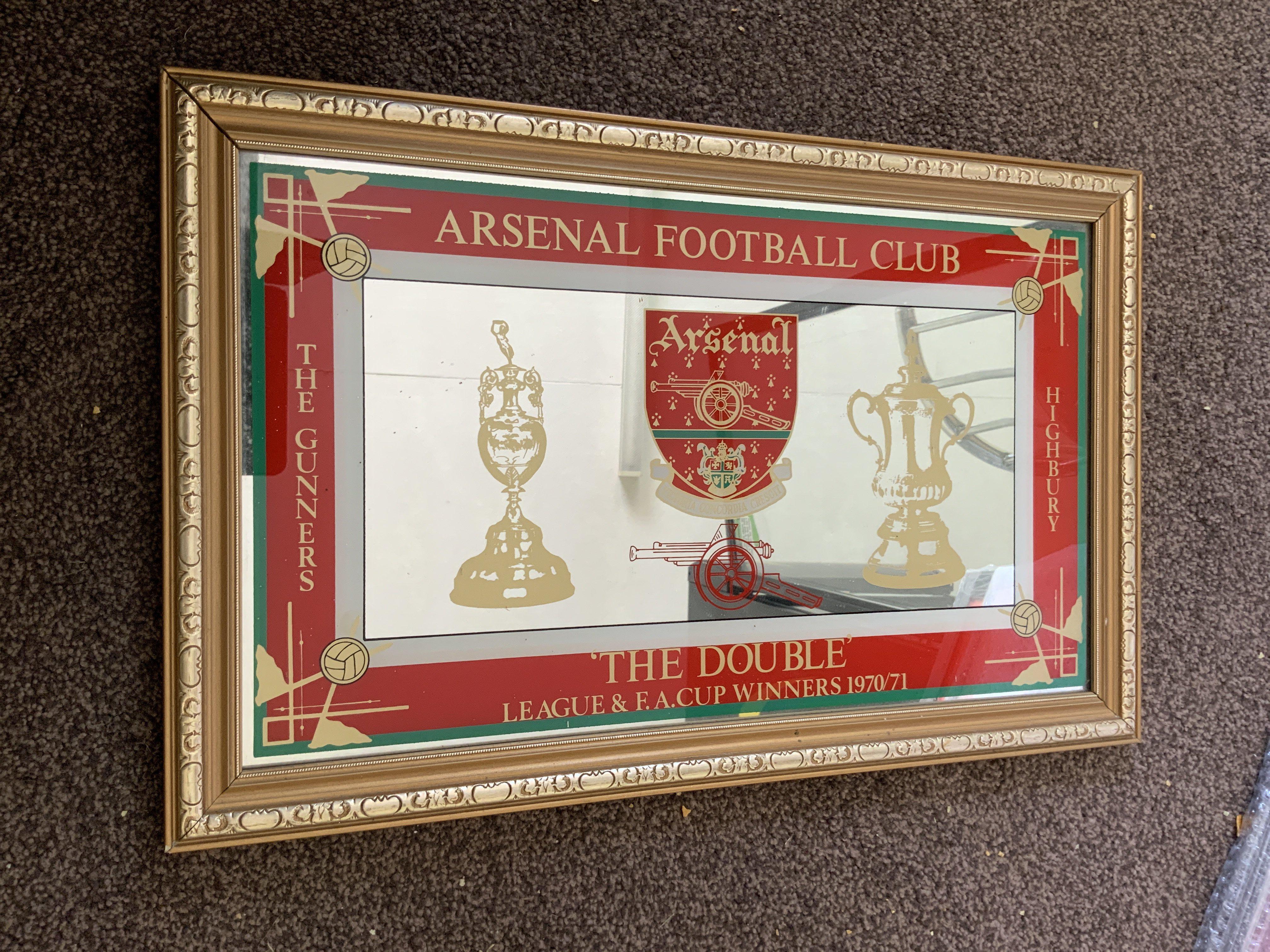 1970s Arsenal Football Mirror: Produced in the mid