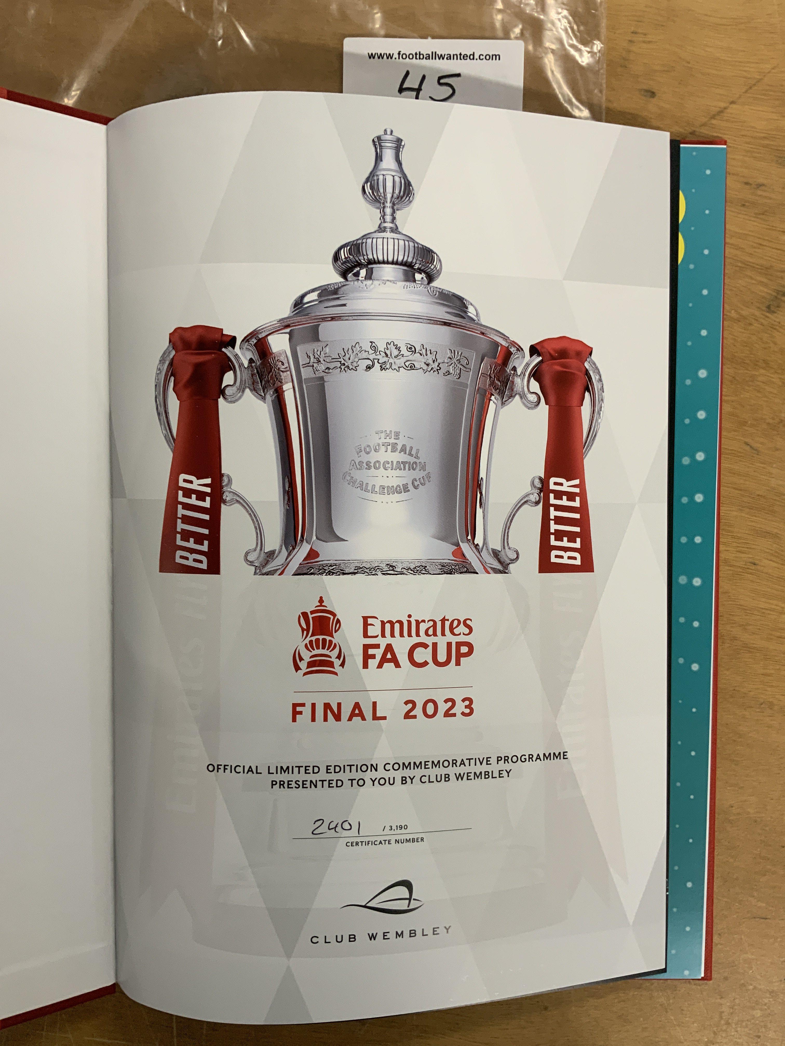 2023 Hardback FA Cup Final Football Programme: Man - Image 2 of 2