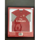 Fabregas Signed Framed Arsenal Football Top: Numbe