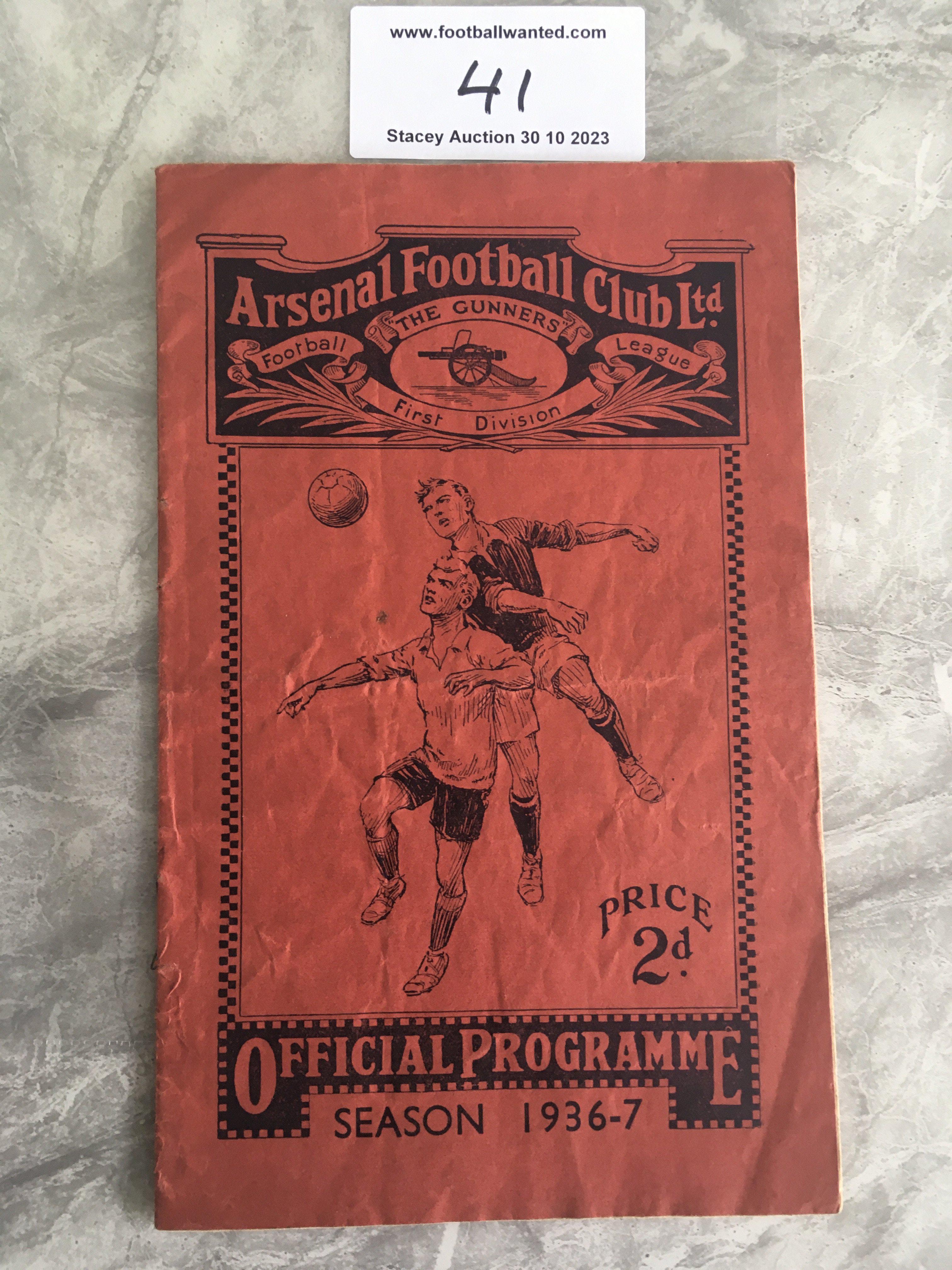 1937 FA Cup Semi Final Football Programme: West Br