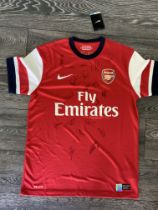 2012 - 2013 Signed Arsenal Football Shirt: Genuine