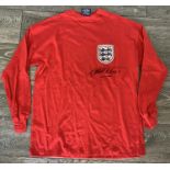 Geoff Hurst Signed 1966 England Football Shirt: Re