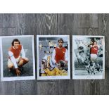 Arsenal Signed Football Prints: 16 x 12 prints are