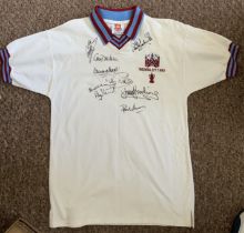 West Ham 1980 FA Cup Final Signed Football Shirt: