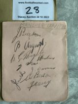 1939 Manchester United Football Autographs: Remove