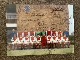 Early 1970s Arsenal Large Signed Photo: Includes a