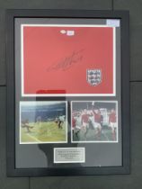 1966 England World Cup Signed Framed Displays: Shi