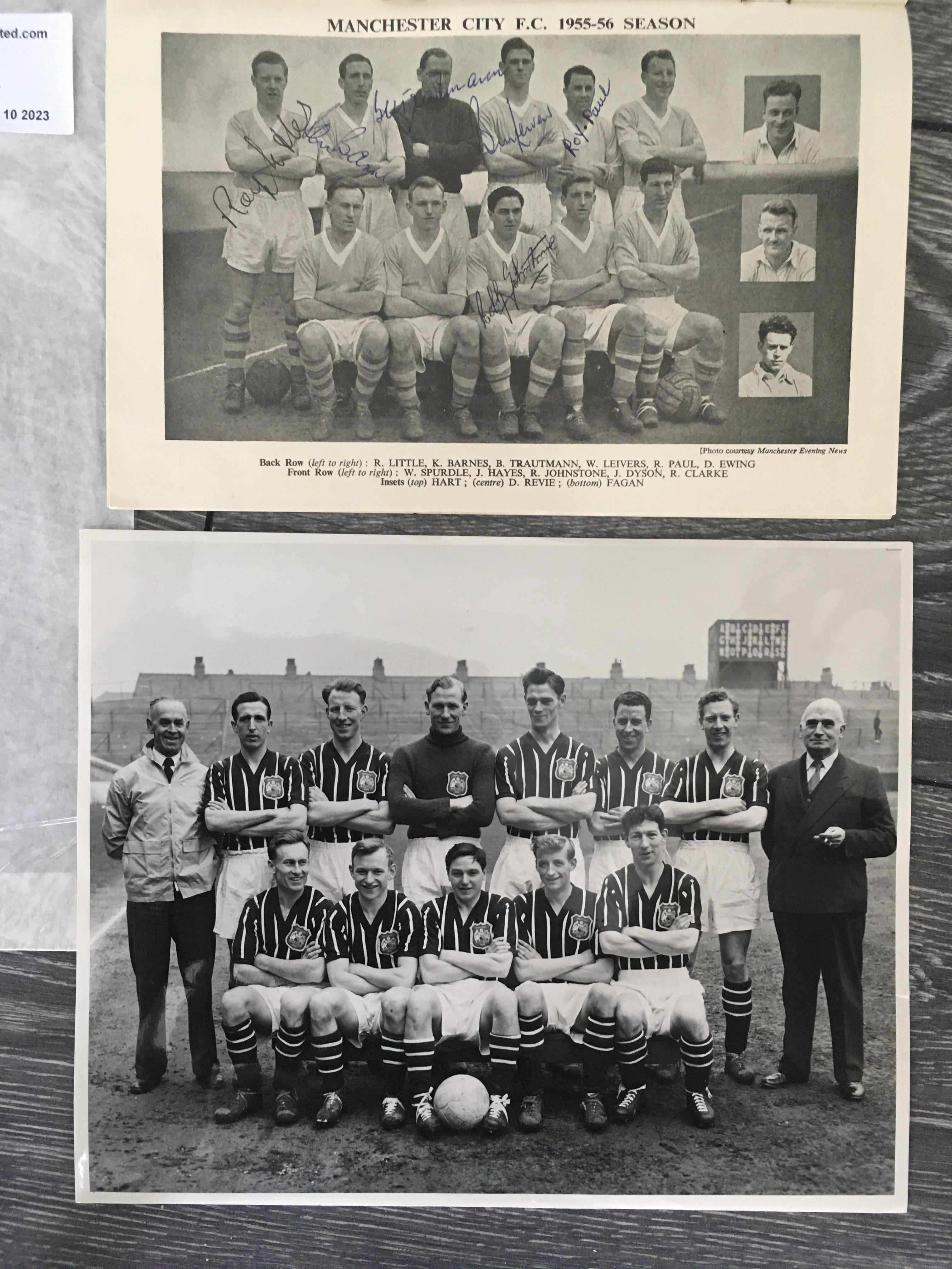 1956 FA Cup Final Multi Signed Football Memorabili - Image 3 of 4