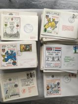 Football First Day Cover Collection: All unsigned