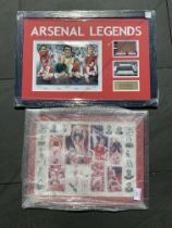 Arsenal Legend Football Prints: One signed by the