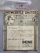 35/36 Newcastle v Manchester United Football Progr