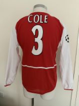 Arsenal 2002 - 2004 Match Worn Football Shirt: Num