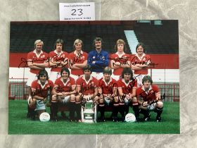 1977 Manchester United FA Cup Winners Signed Photo