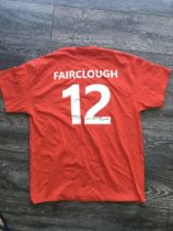 David Fairclough Signed Liverpool Shirt: Red XL t-