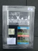 Malcolm MacDonald England 5 Goal Signed Display: N