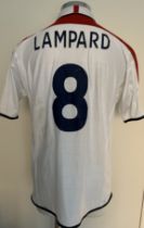 England 2004 Match Worn Football Shirt: Number 8 L