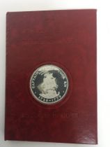 A silver proof coin 925 Commemorative Captain Jame